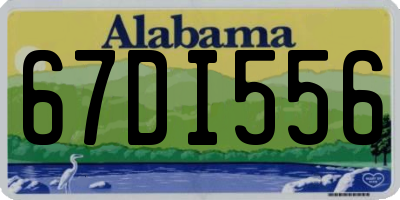 AL license plate 67DI556
