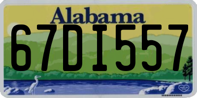 AL license plate 67DI557