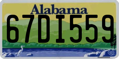 AL license plate 67DI559