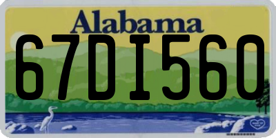 AL license plate 67DI560