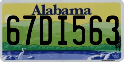 AL license plate 67DI563
