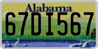 AL license plate 67DI567