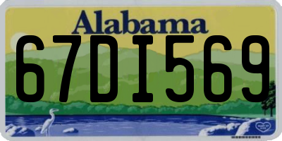 AL license plate 67DI569