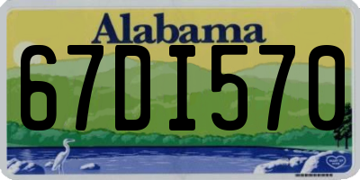 AL license plate 67DI570