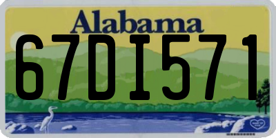 AL license plate 67DI571