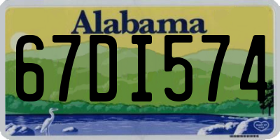 AL license plate 67DI574