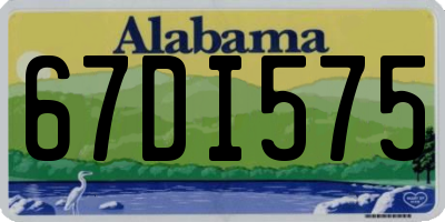 AL license plate 67DI575