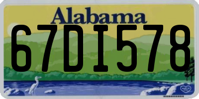 AL license plate 67DI578