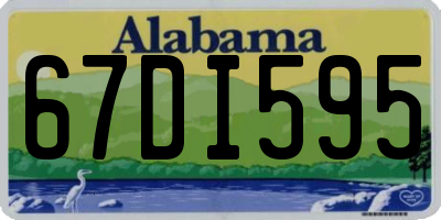 AL license plate 67DI595
