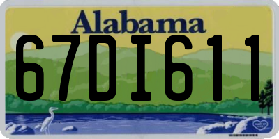 AL license plate 67DI611