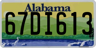 AL license plate 67DI613