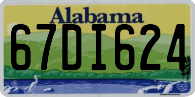 AL license plate 67DI624