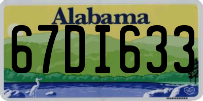 AL license plate 67DI633