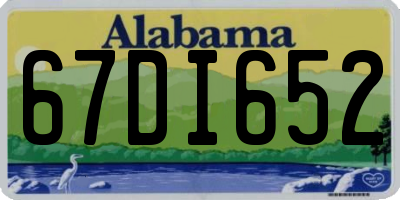 AL license plate 67DI652