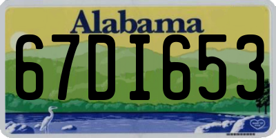 AL license plate 67DI653