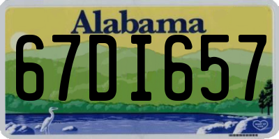 AL license plate 67DI657