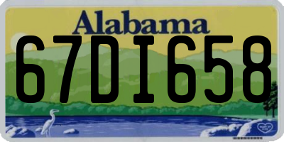 AL license plate 67DI658