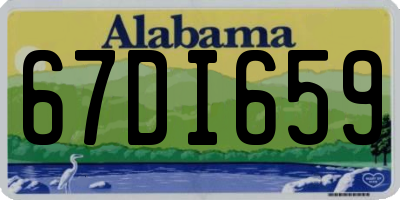 AL license plate 67DI659