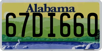 AL license plate 67DI660