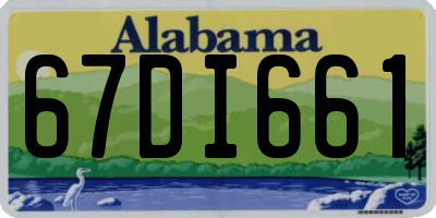 AL license plate 67DI661