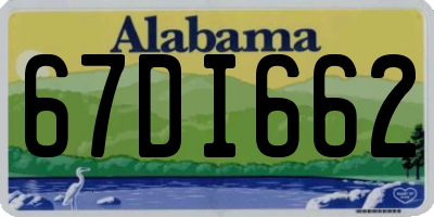 AL license plate 67DI662