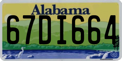 AL license plate 67DI664
