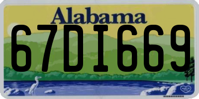 AL license plate 67DI669