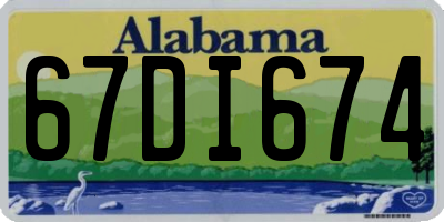 AL license plate 67DI674