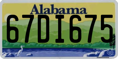 AL license plate 67DI675