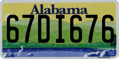 AL license plate 67DI676