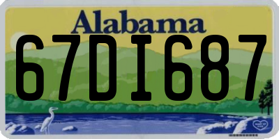 AL license plate 67DI687