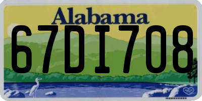 AL license plate 67DI708