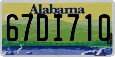 AL license plate 67DI710