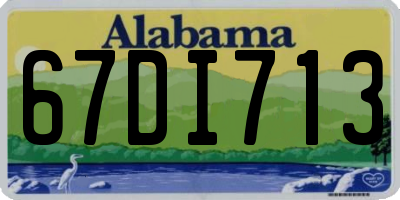 AL license plate 67DI713