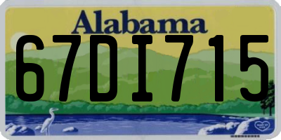 AL license plate 67DI715