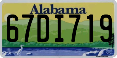 AL license plate 67DI719