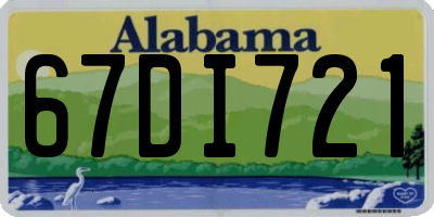 AL license plate 67DI721