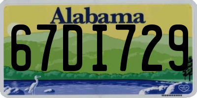 AL license plate 67DI729