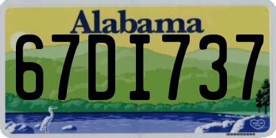 AL license plate 67DI737