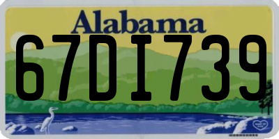 AL license plate 67DI739