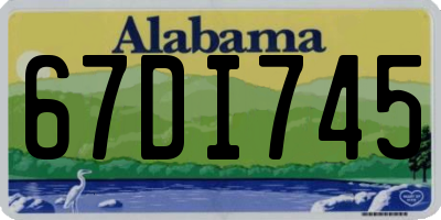 AL license plate 67DI745