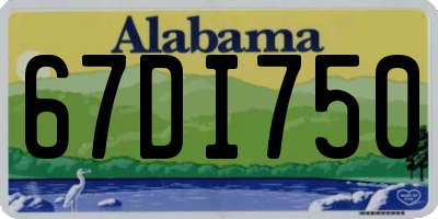 AL license plate 67DI750