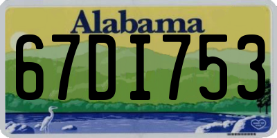 AL license plate 67DI753