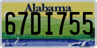 AL license plate 67DI755