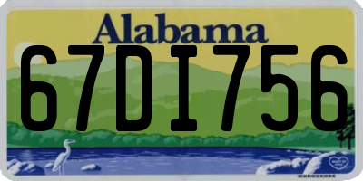 AL license plate 67DI756