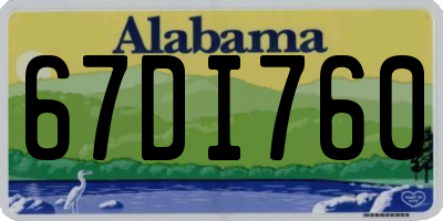 AL license plate 67DI760