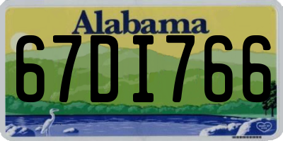 AL license plate 67DI766