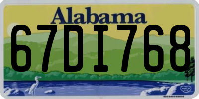 AL license plate 67DI768