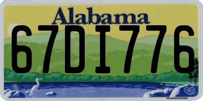 AL license plate 67DI776