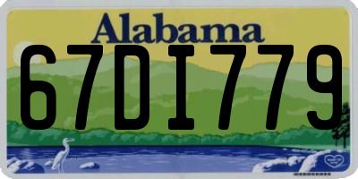 AL license plate 67DI779